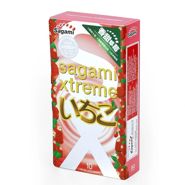 Bao cao su Sagami Strawberry hương dâu